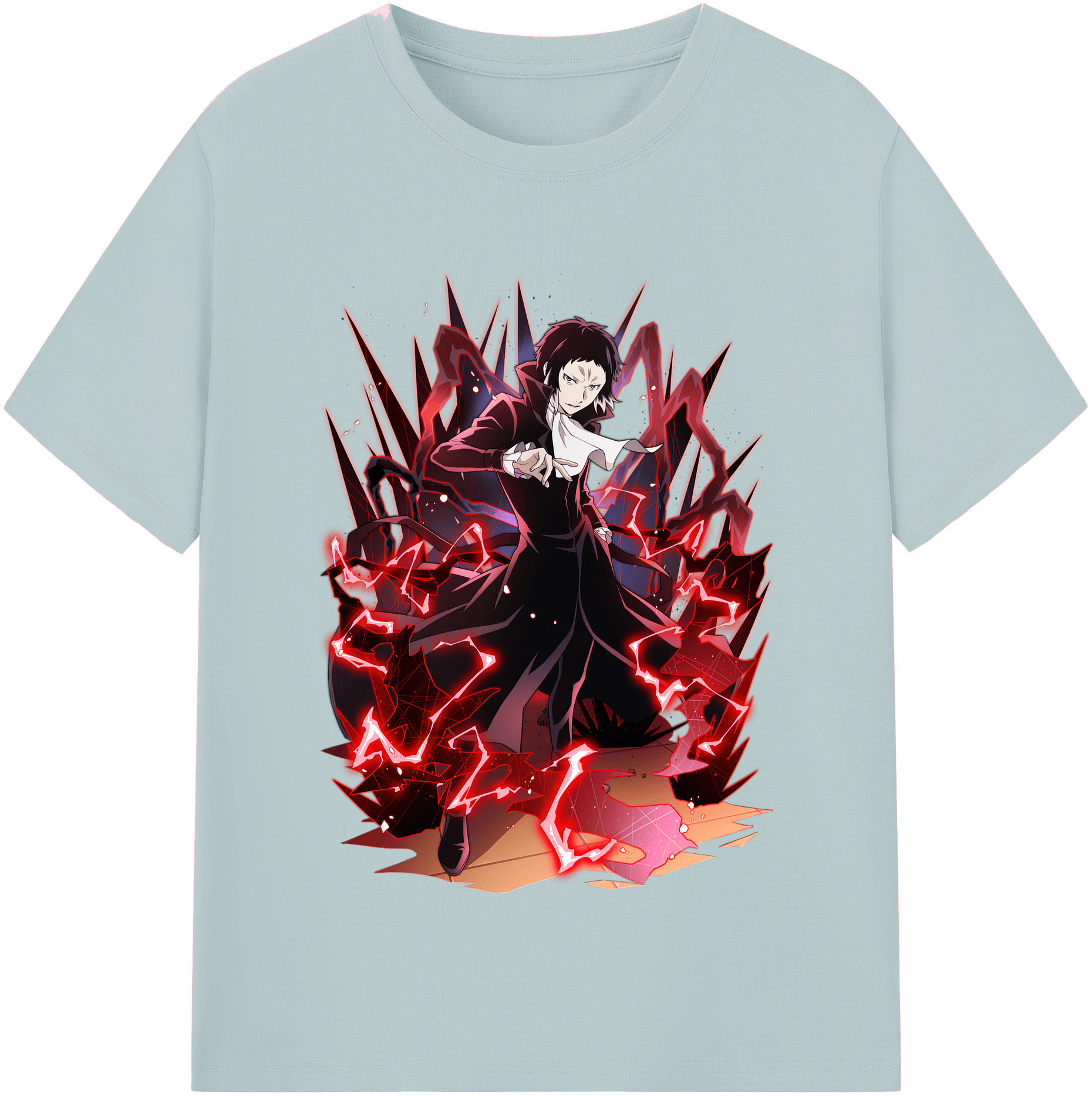 （画像用） 文豪ストレイドッグス Bungo Stray Dogs 綿100％半袖Tシャツ（フロントプリント）